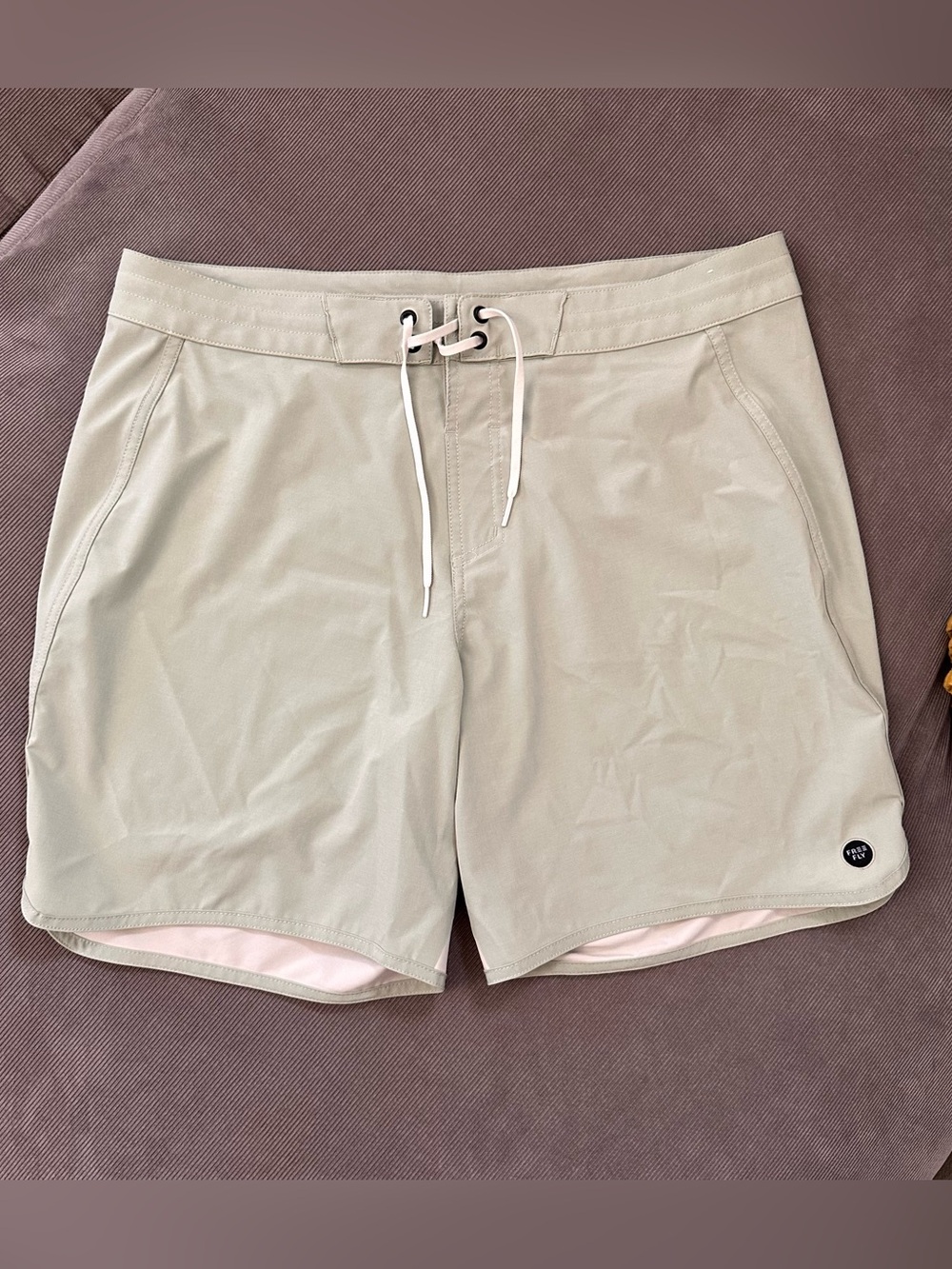 Free Fly Mens Dawn Patrol Boardshort 34 Sage Green Recycled Stretch Surf